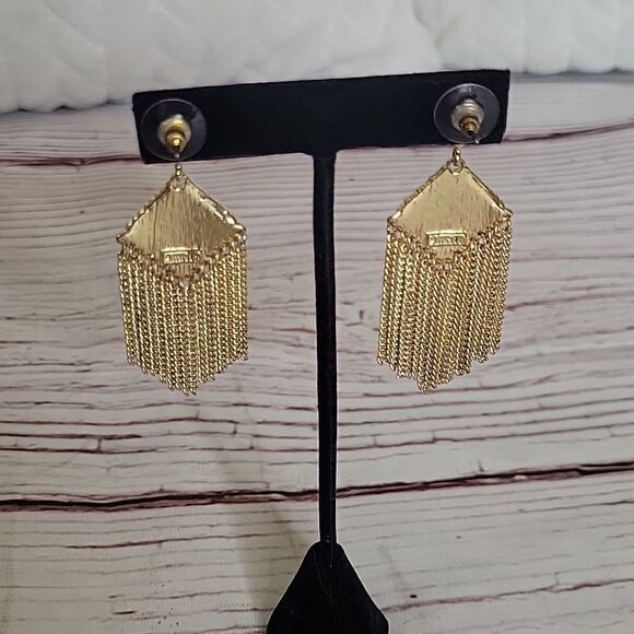 Amrita Rhinestone Hanging Earrings - Picture 4 of 6